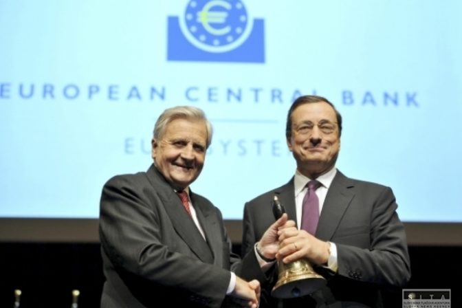 Mario Draghi, Jean Claude Trichet