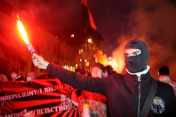 Ukrajinskí nacionalisti vyšli do ulíc