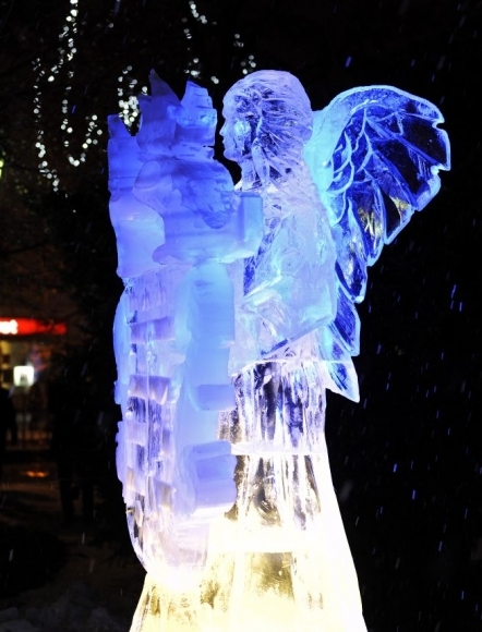 Ľadové sochy v Košiciach
