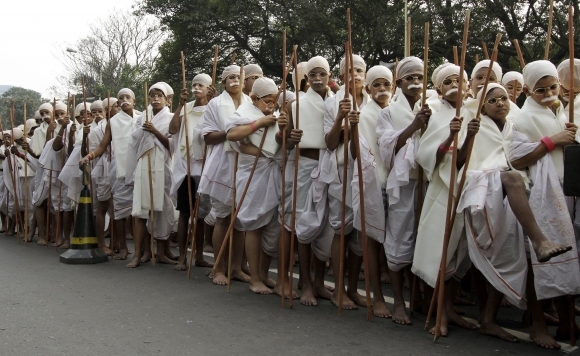 Gándhí - rekordný pochod