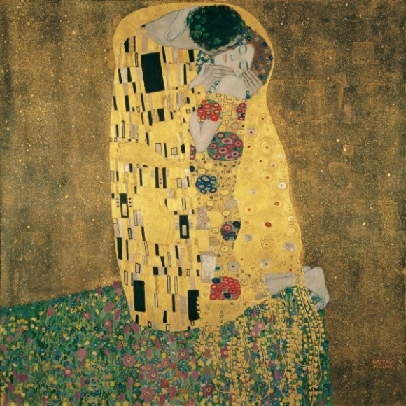 Gustav Klimt: Der Kuss (Bozk), 1908