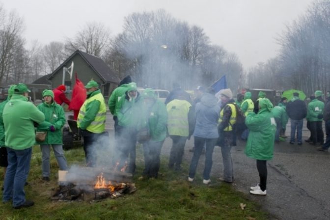 Štrajk v Belgicku počas summitu EÚ