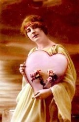 Valentínsky pozdrav z r. 1910 zmenšenina