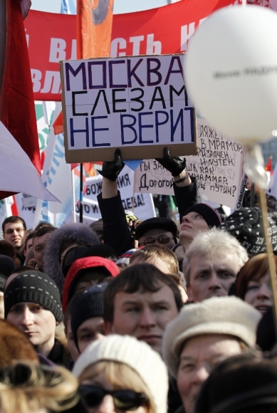 Demonštrácia proti Putinovi