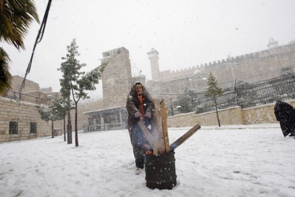 Jeruzalem sa ocitol pod snehom