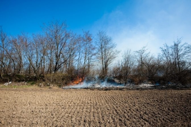 Medzi Devínskym Jazerom a Zohorom horelo