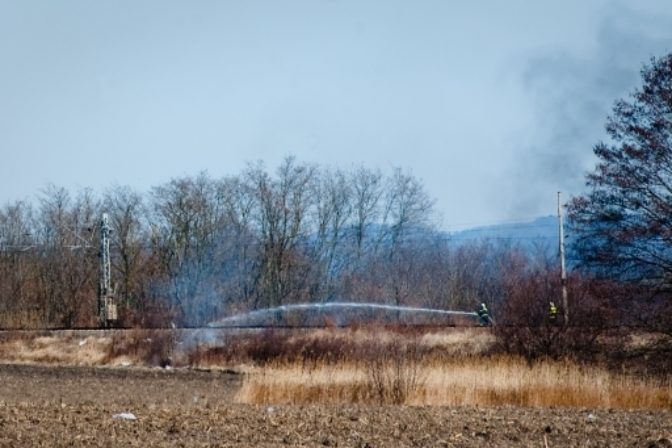 Medzi Devínskym Jazerom a Zohorom horelo