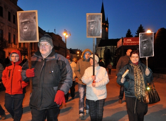 Protest Gorila v Prešove