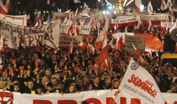 Protesty vo Varšave