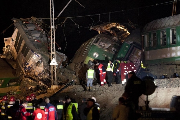 Vlakové nešťastie v Poľsku