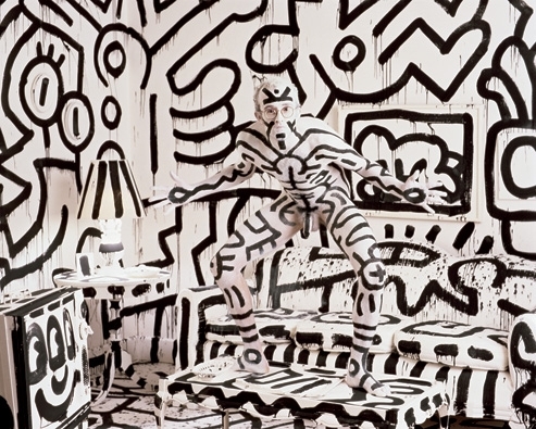 Keith Haring očami fotografky Annie Leibovitz
