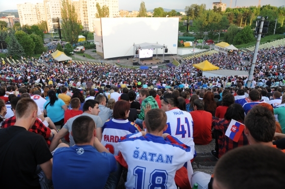 Košice počas finále MS v hokeji