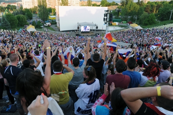 Košice počas finále MS v hokeji