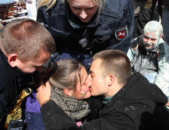 Protest Occupy vo Frankfurte