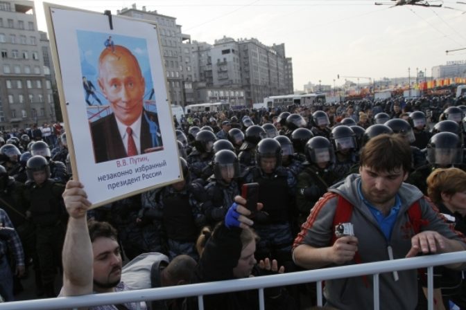 Protest proti Putinovi