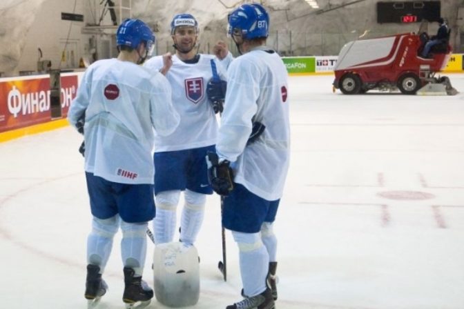 Tréning slovenskej hokejovej reprezentácie