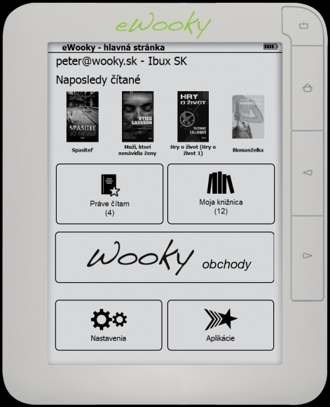 Čítačka elektronických kníh eWooky