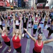 Joga na Times Square