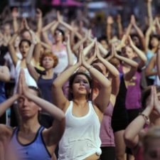 Joga na Times Square