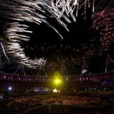 Ohňostroje počas otváracieho ceremoniálu