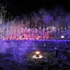 Ohňostroje počas otváracieho ceremoniálu