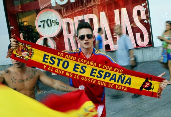 Španieli oslavujú zisk titulu majstrov Európy