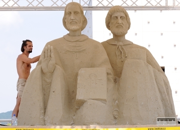 Unikátne sochy z morského piesku v Nitre