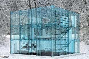 Architekt navrhol dom, v ktorom je všetko zo skla