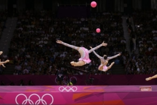 Ruské moderné gymnastky na olympiáde