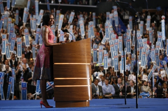 Michelle Obamová prehovorila k demokratom