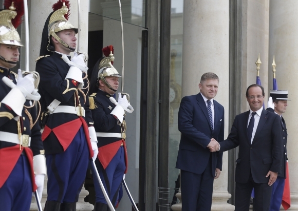 Robert Fico a Francoise Hollande