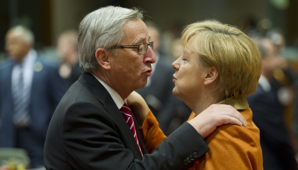 Angela Merkelová a Jean Claude Juncker