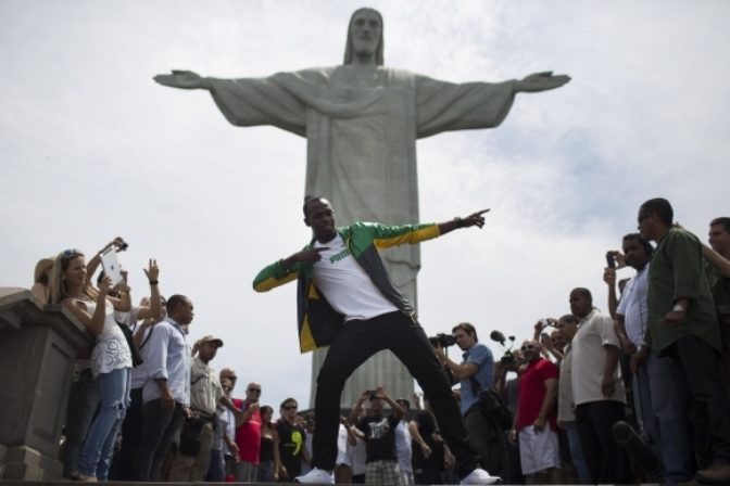 Jamajský rýchlik Bolt v Brazílii