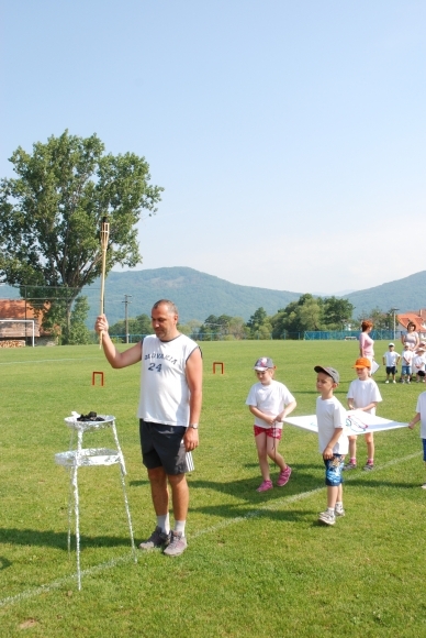 Vladimír Slovák na detskej olympiáde v Stožku.