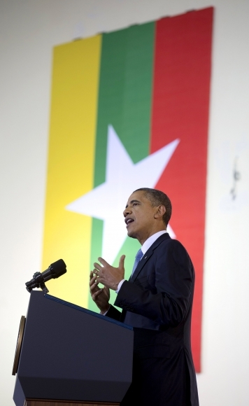 Barack Obama priletel do Barmy