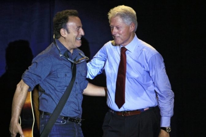 Bruce Springsteen a Bill Clinton