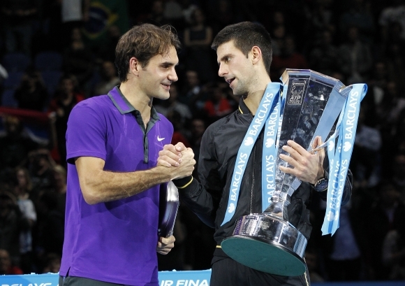 Novak Djokovič a Roger Federer