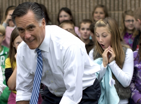 Romney šokoval školáčku