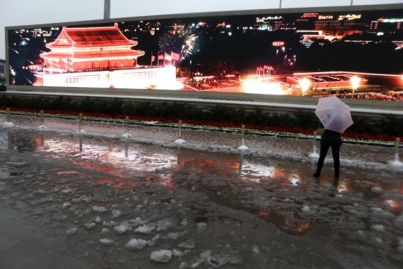 Snehová kalamita v Pekingu