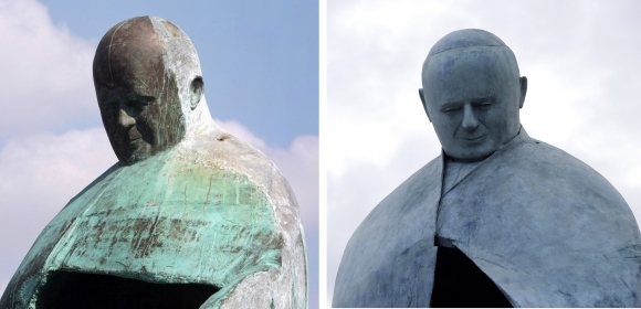 Sporná socha pápeža Jána Pavla II.