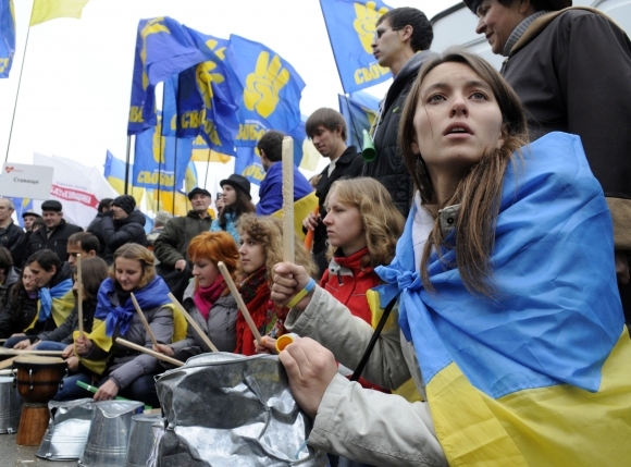 Ukrajina and demonstracia