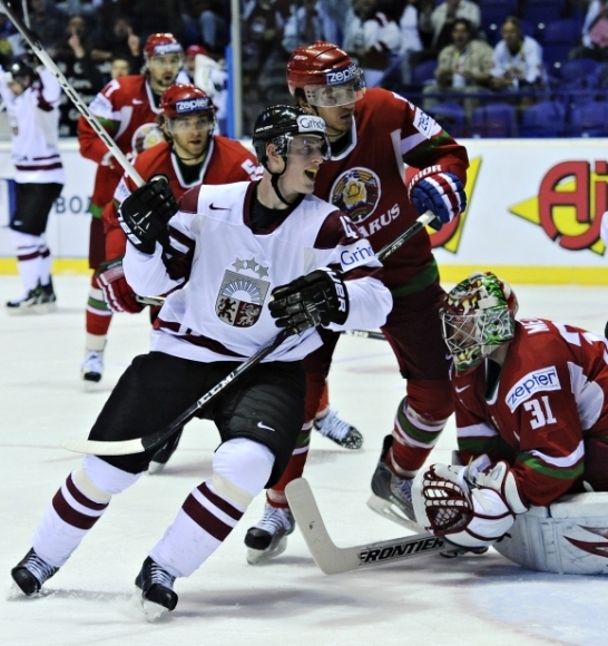 MS v hokeji: Bielorusko - Lotyšsko