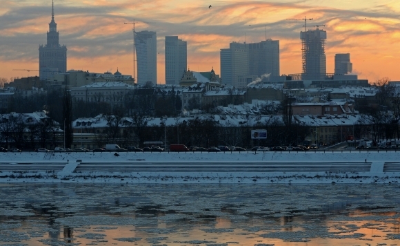 Svitanie v zamrznutej Varšave