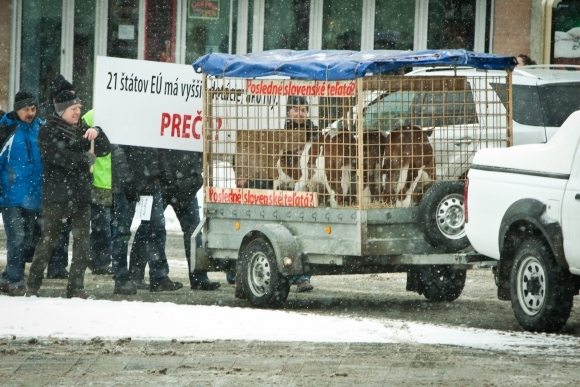 V Bratislave protestovali farmári