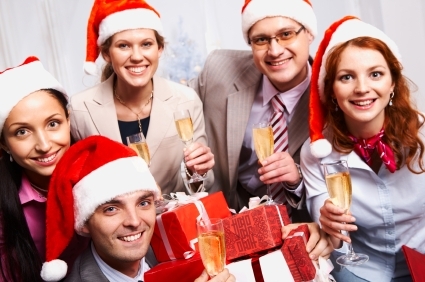 Vianoce, práca, kolegovia, darčeky