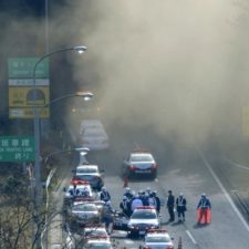 Zrútenie tunelu v prefektúre Jamanaši