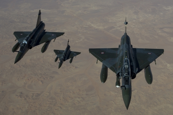Francúzske letectvo počas intervencie na Mali