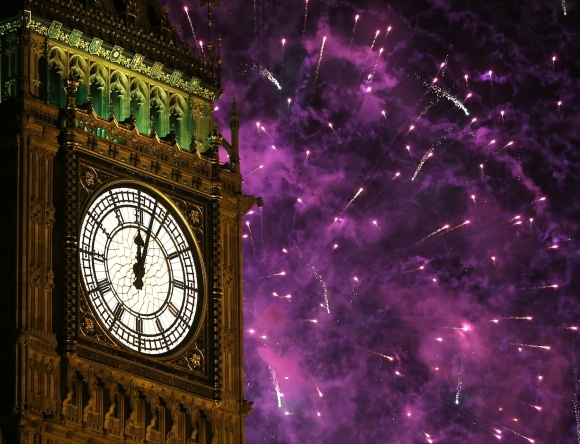 Nový rok odbil v Londýne Big Ben