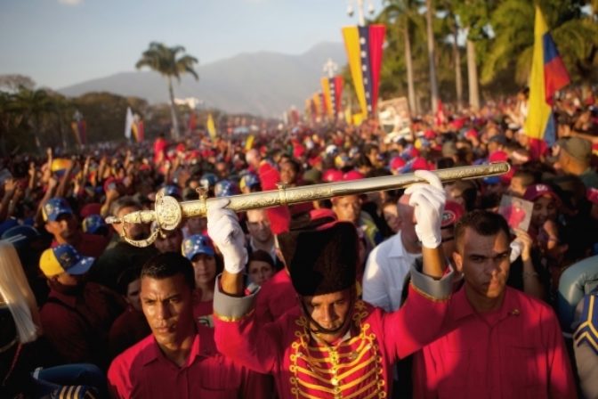 Priaznivci Huga Cháveza