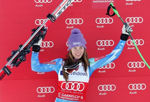 Tina Mazeová triumfovala v Garmisch Partenkirchene